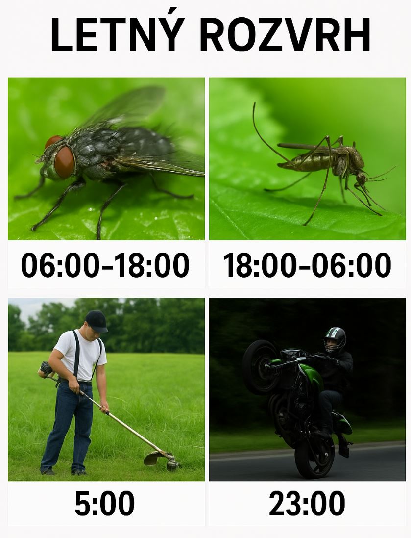 U je von letn rozvrh